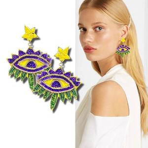 Sombrero de bruja, cuentas de semillas bordadas, pendientes de Halloween, el mejor diseño, cuentas de semillas bordadas, pendientes de Halloween, pendientes más vendidos J H - Product Image 5