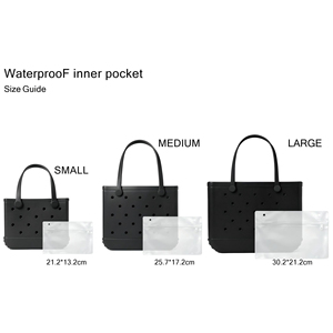 Custom Clear Zipper Insert Pouch Organizer Compatible with Bogg <b>Bag</b> EVA Beach Tote Cosmetic Storage <b>Bag</b> for Pool Travel - Product Image 1