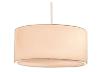 PineCraft International OEM Lampe suspendue double en tissu LED moderne de haute qualité personnalisée 3500K blanc chaud pour salon