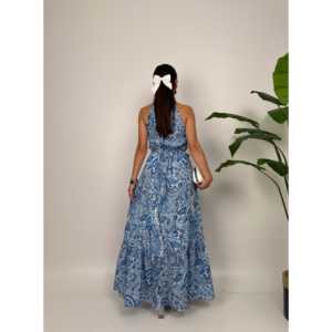 4024 เดรสผ้าชีฟองทรงเอแขนกุดพร้อมเข็มขัดเอวทรงเอ็มไพร์ทรงกว้างพร้อมเข็มขัด - Product Image 3