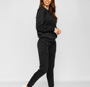 Vêtements de sport de gym pour femmes sur mesure Survêtements à capuche de haute qualité en gris Street Wear pour l'hiver avec logo personnalisé - Product Image 4