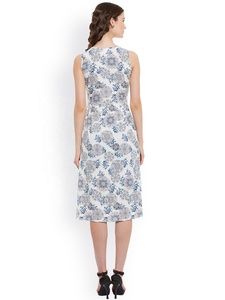 Vestido Maxi de Gasa con Estampado Floral para Mujer, Halter sin Mangas, Dobladillo Asimétrico, Abertura Lateral, Estilo Bohemio, para Fiesta de Verano o Casual - Product Image 6