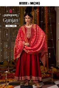 Precioso DISEÑO DE Bollywood de seda con bordado trabajo Kurti Pant y Dupatta suministro de fábrica al por mayor de Surat - Product Image 4