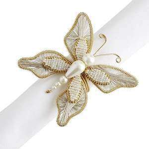 Wholesale <b>Cheap</b> Price Table Decor Rhinestone Bling Napkin <b>Ring</b> Rattan Napkin Buckle <b>Ring</b> for Place Setting Serviette - Product Image 4