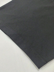 Venta al por mayor de camisetas de manga corta con cuello redondo logotipo personalizado estampado clásico sólido patrón transpirable poliéster algodón de talla grande 250 Gsm - Product Image 4