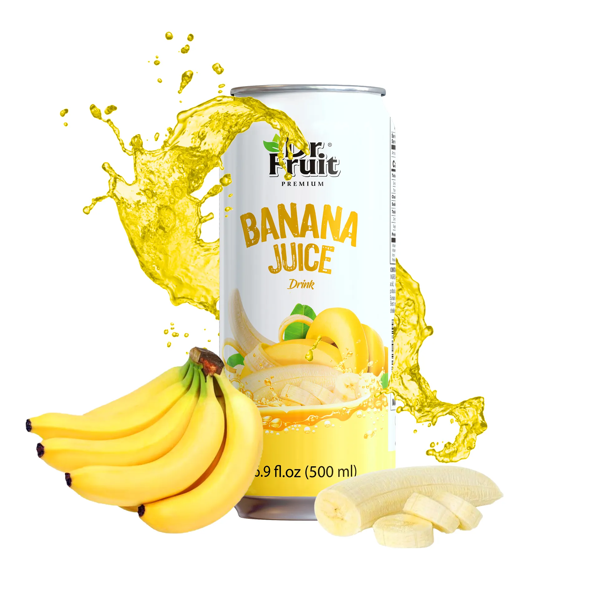 Dr. Fruit Fresh Tropical Banana Suco Bebida com polpa, Bebida OEM e ODM Bebida Vietnã, Suco de Banana Fornecedor de Bebidas de Frutas