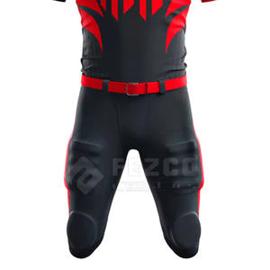 Ensembles d'uniformes de football américain personnalisés, respirants, à manches courtes, coupe ample et confortable, dernier design 2024 - Product Image 5