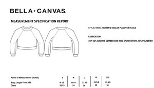 Bella + Canvas Pull raglan moderne pour femme Sweat-shirt en polaire ultra-doux Pull à manches longues imprimé de style confort - Product Image 6