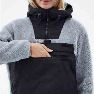 Sudadera con capucha de esquí de Snowboard personalizada 2025, sudadera de invierno impermeable de lana Polar de gran tamaño holgada con bolsillo con cremallera, chaqueta de palangre - Product Image 5