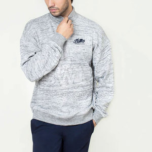 Último estilo de invierno cálido ropa informal básica para hombres sudaderas de cuello simulado de secado rápido cómodo básico hombres sudaderas de cuello simulado - Product Image 1