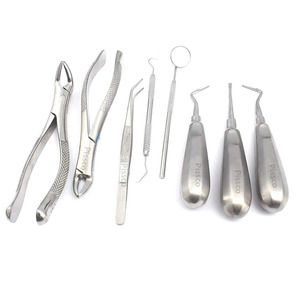 Ensemble d'instruments dentaires en composite PISSCO, 9 pièces, kit d'instruments dentaires en composite, acier inoxydable - Product Image 2