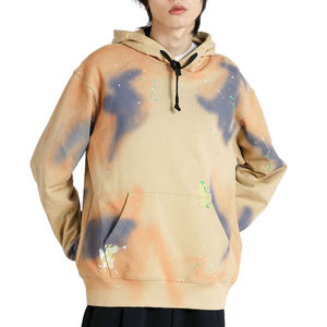 Sweat-shirt à capuche hip hop pour hommes logo personnalisé sweat-shirt en coton molletonné uni ou imprimé streetwear décontracté OEM vente en gros de sweats à capuche d'hiver - Product Image 1