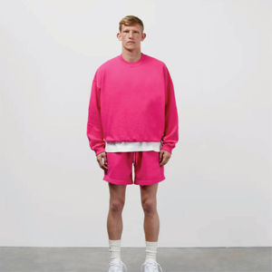 Sudadera de Invierno para Hombre, Estilo Pullover, Color Sólido, Felpa Digital, Corte Holgado, Manga Larga, Cuello Redondo, Bolsillo, Algodón Suave, Cómoda y Elegante - Product Image 5