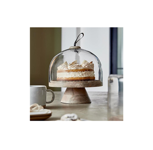 Wholesale Customized Wood Cake Platter Tray <b>Tools</b> Decorative Serving Platter and <b>Dessert</b> Dome Container for Home Use - Product Image 4