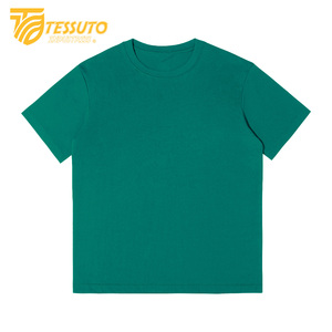 T-shirt super lourd 100% coton Tessuto pour hommes et femmes T-shirt vierge de haute qualité imprimé sur mesure - Product Image 1