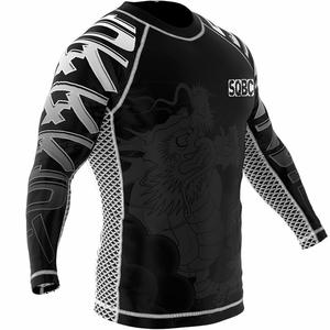 ชุดรัชการ์ดสำหรับผู้ชาย,ชุดออกกำลังกายขนาดเล็กป้องกันผื่น Bjj ชุดออกกำลังกายและการฝึก MMA - Product Image 3