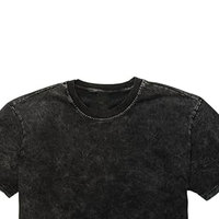 Camiseta de Manga Corta para Hombre, Diseño Moderno, Tejido con Acabado Ácido, 100% Algodón, Personalizable, Casual, Ecológica, de Secado Rápido, Transpirable y de Alta Calidad