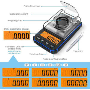 50g 0.001g High Accuracy <b>Digital</b> Display Milligram Jewelry & Gold Diamond <b>Pocket</b> <b>Scale</b> Portable - Product Image 2