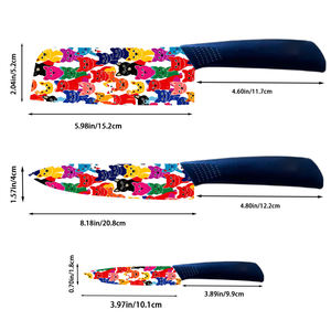 Juego de 5 Cuchillos de Cocina de Cerámica, Cuchillos de Chef, Plástico Resistente, Fabricación en Fábrica, Entrega Rápida, Venta en Línea en Ebay - Product Image 1