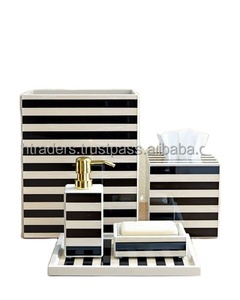 Ensemble de distributeur de mouchoirs en os naturel à six pièces, fait à la main pour le bureau et la chambre à coucher, taille et logo personnalisables - Product Image 2