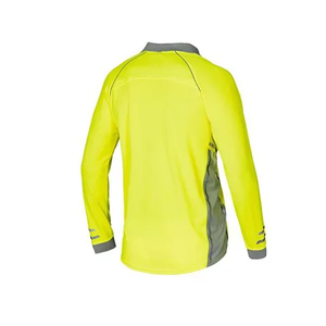 Chemises polo de chantier d'été respirantes noires à haute visibilité réfléchissantes à manches longues pour le travail - Product Image 3