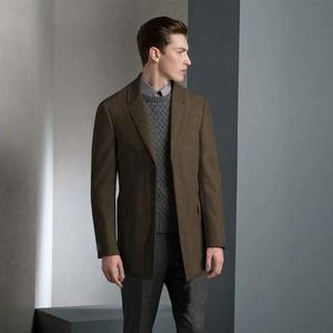 Manteau d'hiver long en laine écologique pour homme, doux, chaud, élégant et stylé pour un usage quotidien au bureau et en voyage - Product Image 5