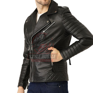 Chaqueta de cuero de primera calidad, cómoda y transpirable para hombre, ideal para la venta en línea. - Product Image 2