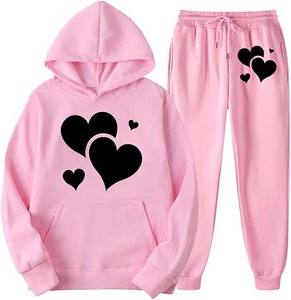 2025 unisexe sweat à capuche pantalons de survêtement 330 et 550 GSM survêtement ensembles bouffée impression survêtements pour automne nouveau Style 2 pièces survêtements - Product Image 6