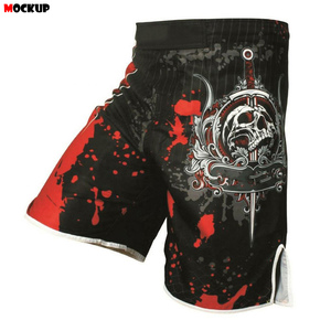 Pantalones Cortos Deportivos de Boxeo para Entrenamiento y Combate, Impresión Digital, 100% Poliéster, Unisex, Servicio OEM, Venta al Por Mayor - Product Image 5