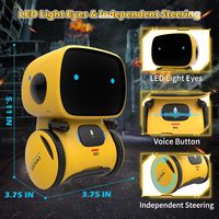 Robot Mainan Interaktif Pintar Baru 2026 dengan Kontrol Suara, Sensor Sentuh, Bernyanyi, Menari, Merekam, dan Mengulang untuk Anak-Anak