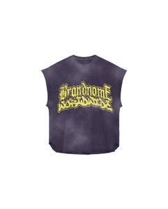 À la mode élégant personnalisé solide couleur unie sérigraphié Design bleu couleur deux pièces ensembles sans manches t-shirts et shorts hommes - Product Image 5