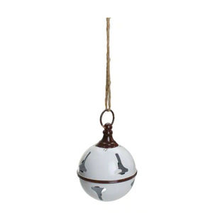 White metal jingle bell hanging <b>Christmas</b> decoration for <b>Christmas</b> <b>tree</b> home <b>wall</b> decoration x mas new year made india - Product Image 1