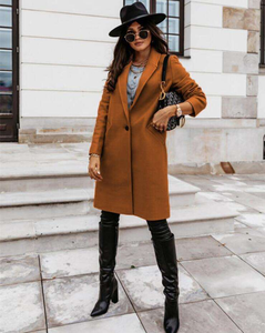 Wholesale Best Quality <b>Explosive</b> Winter Women's Cotton Coat Slim Mid-Length Hot Sale Women's Wool Coat Ladies Coat's 2024 - Product Image 3