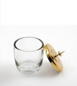 Lilly Flower Luxury Customized Decorative Canisters/Kitchenware Decor Metal Luxury Glass Canister - Product Image 4