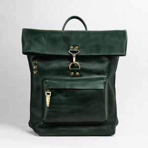 กระเป๋าเป้สะพายหลังหนังแท้สำหรับเดินทางใช้ได้ทั้งชายและหญิงทำจากหนังแท้สีน้ำตาลสไตล์วินเทจ - Product Image 5