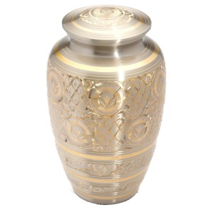 โกศบรรจุอัฐิทองเหลืองชุบนิกเกิลคุณภาพสูง ผิวด้าน ดีไซน์ทันสมัย สลักลาย สำหรับผู้ใหญ่ ใช้ในพิธีศพ ทำด้วยมือ ปรับแต่งได้ - Product Image 2