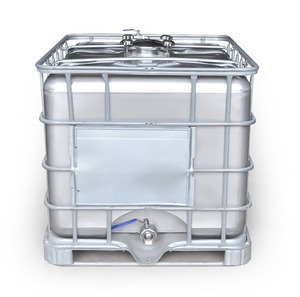 Vente directe d'usine IBC Tote Tank HDPE En acier inoxydable 1000L Conteneur de stockage avec pompe Livraison rapide en gros Prix bas - Product Image 3