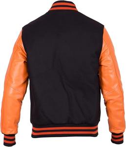 รับผลิตเสื้อแจ็คเก็ตหนังลายพรางแบบสั่งทำพิเศษสำหรับทีมเบสบอลวิทยาลัย คุณภาพสูง บริการ OEM - Product Image 2