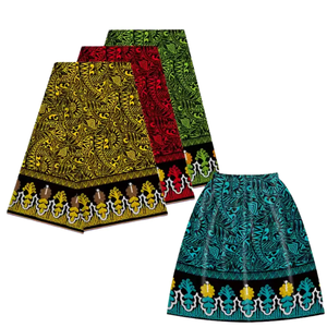 Polynesian Hawaiian Samoa Pohnpeian Full Embroidery Breathable Floor-Length Drawstring <b>Elastic</b> Waistband Traditional Micronesian - Product Image 2