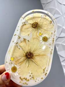 ถาดเสิร์ฟอีพ็อกซี่เรซินทำมือในสวนของใช้จำเป็นสำหรับห้องครัวในบ้านร้านอาหารโรงแรมตกแต่งเสิร์ฟ - Product Image 3