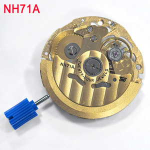 Mouvement automatique NH71A original, squelette complet, plaqué or, 24 rubis, pièces de montre pour montre mécanique NH71 personnalisée OEM - Product Image 1