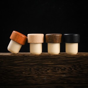 Tapón de Corcho Sintético de Polímero con Parte Superior de Madera de Haya, Reutilizable, Desechable, Personalizado, en Forma de T, Ecológico y Duradero, para Frascos de Vino, al por Mayor - Product Image 4