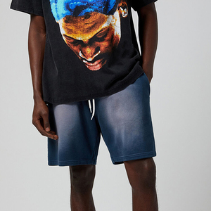 Fabricante de pantalones cortos de lavado ácido de moda | MOQ bajo | Pantalones cortos de hombre de marca personalizada Pantalones cortos de lavado ácido de alta calidad para marcas - Product Image 3