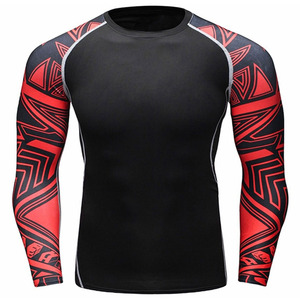 Rash Guard à manches longues BJJ sur mesure pour adultes Sublimation en ligne MMA Grappling Sports Wear Fight Wear - Product Image 1