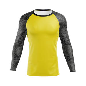 Chemise de compression anti-UV de meilleure qualité pour hommes Protection contre l'écran solaire Vêtements imprimés Short pour femmes BJJ Rash Guard-Vente en gros - Product Image 3