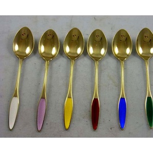 Juego de utensilios de cocina, mango de diseño, servidor de ensaladas de acero inoxidable, servidores de ensaladas decorativas de metal - Product Image 4