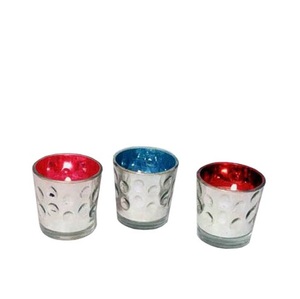 Support coloré Votives en métal le mieux noté pour les accents de salle à manger et de salon Design élégant pour les intérieurs de maison Événements spéciaux - Product Image 1