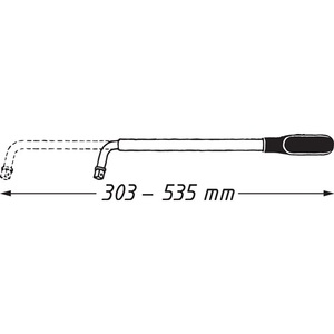 ประแจขันน็อตล้อ HAZET รุ่น 722 ขนาด 12.5 มม. (1/2 นิ้ว) 303-535 มม. - Product Image 3