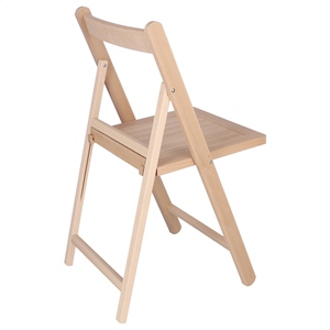 WELL HOME NORTE Sedia da Giardino in Legno di Faggio Non Verniciato 43x47x79 cm - Product Image 5