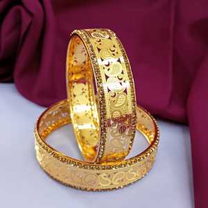 Mayorista indio Fabricante de joyas Tradicional Étnico CZ Rhinestone Brazaletes nupciales Brazalete Conjunto Joyería India para mujeres - Product Image 3